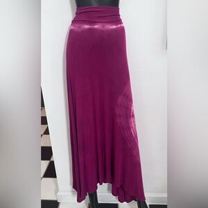 🆕ONLY 1! Gorgeous Asymmetrical Tie-dyed Long Skirt/Strapless Dress in Raspberry